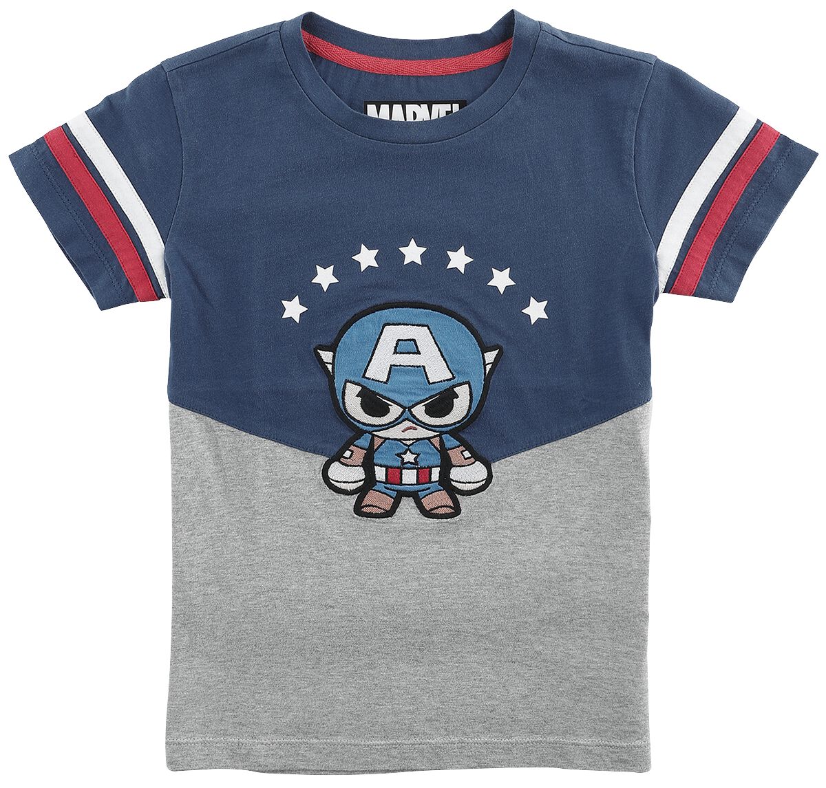 Captain America Captain America T-Shirt mottled grey blue