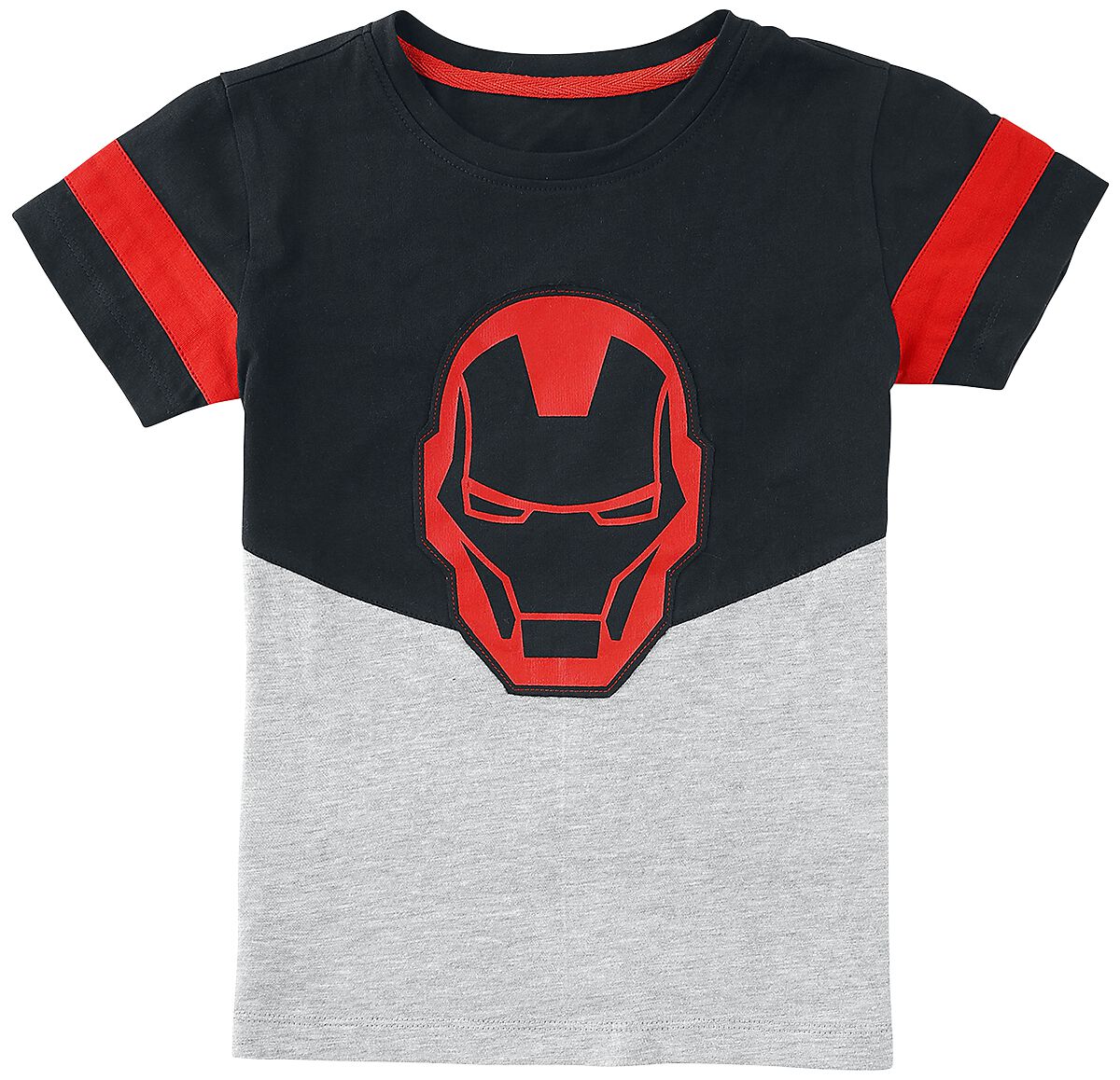 Iron Man Mask T-Shirt mixed grey black