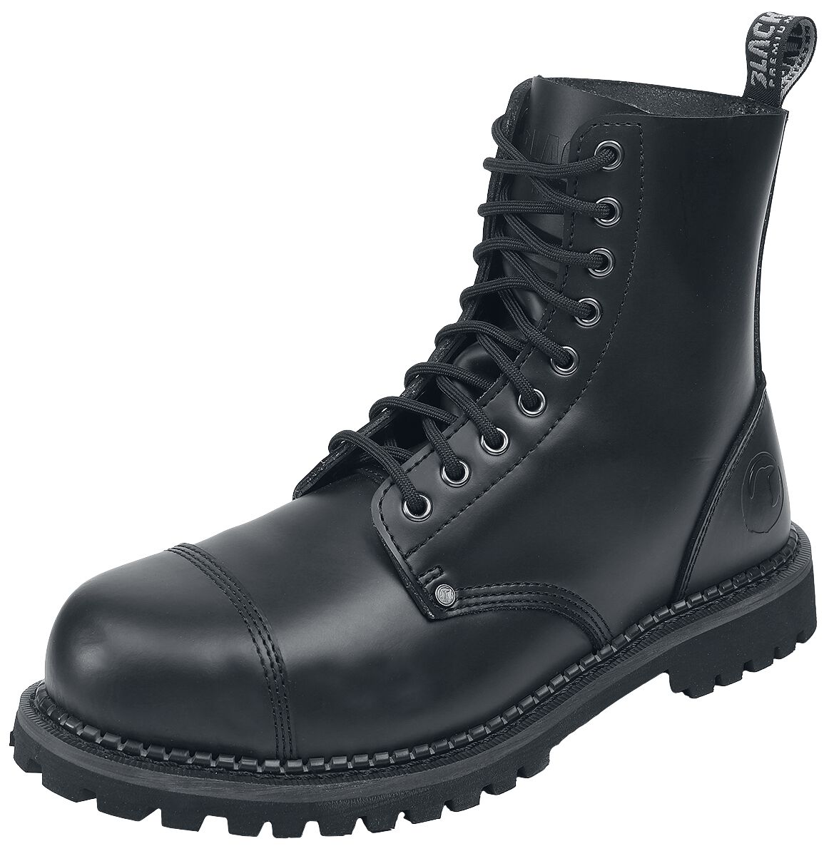 Levně Black Premium by EMP Černé boty na šněrování boty černá
