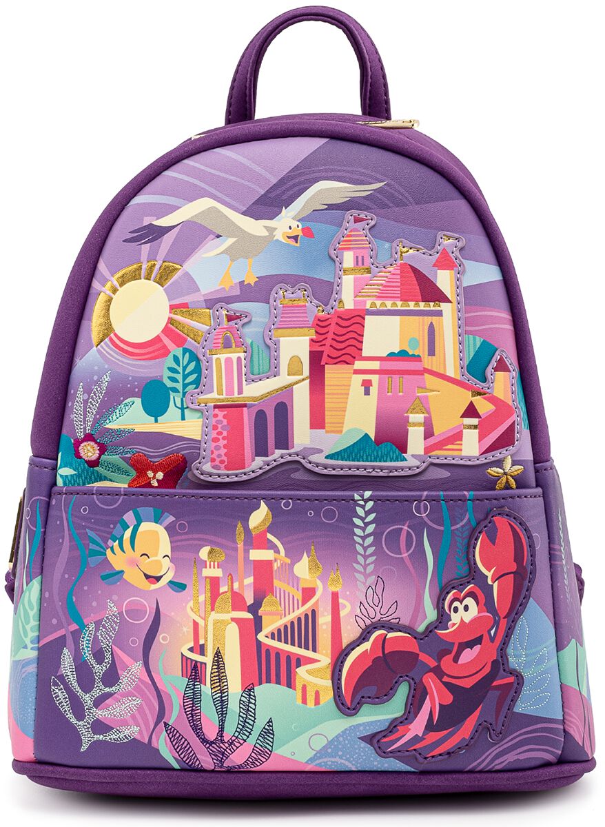 Image of Arielle, die Meerjungfrau Loungefly - Arielle Castle Collection Rucksack multicolor