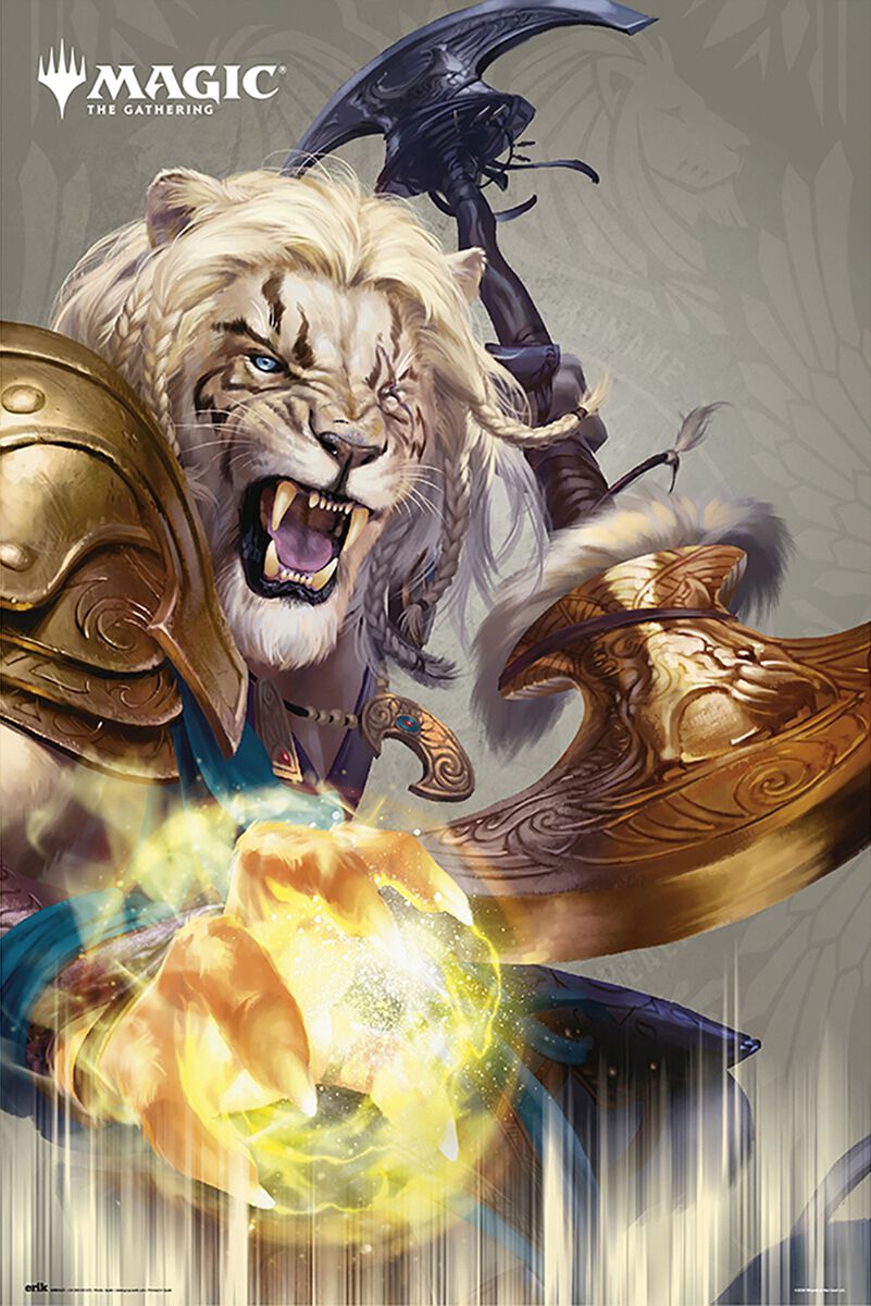 Image of Magic: The Gathering Ajani Poster multicolor