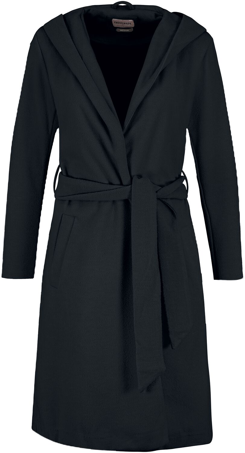 Fresh Made Coat With Belt Winter Coat black