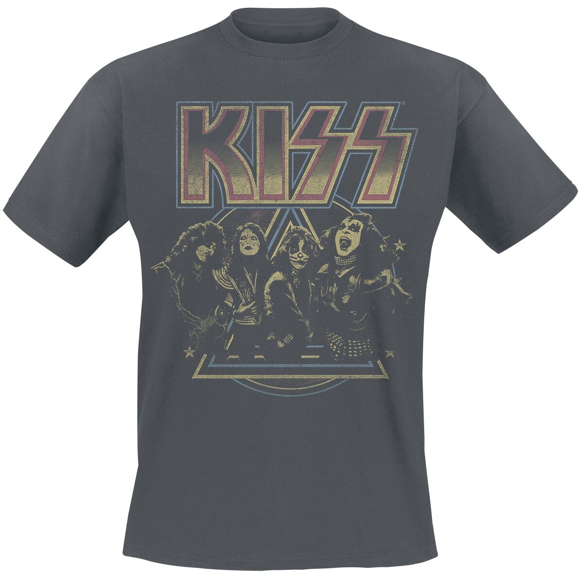Kiss Vintage Pyramid T-Shirt charcoal in S