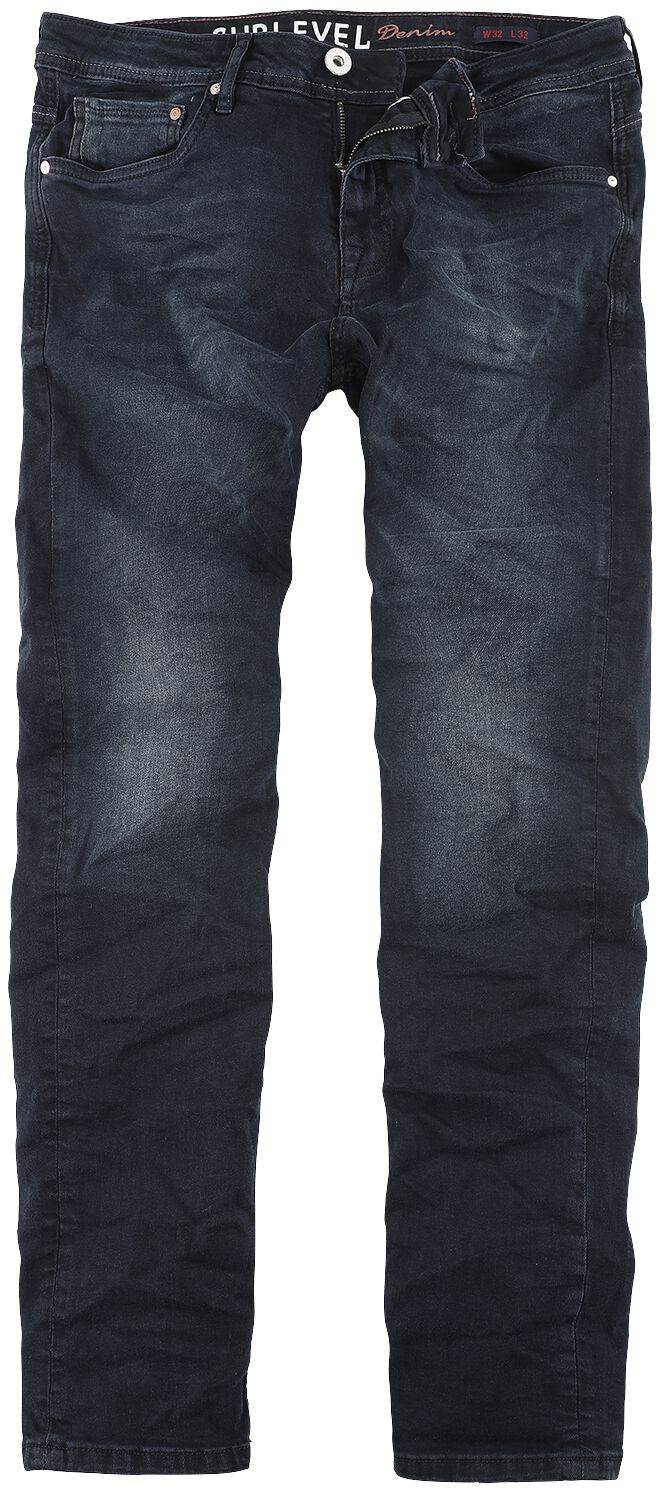 Image of Sublevel Denim New Slim Ring Denim Jeans schwarz