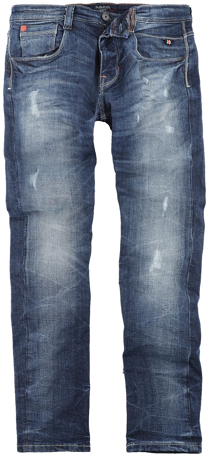 Image of Sublevel Denim Slim Ring Denim Jeans dunkelblau