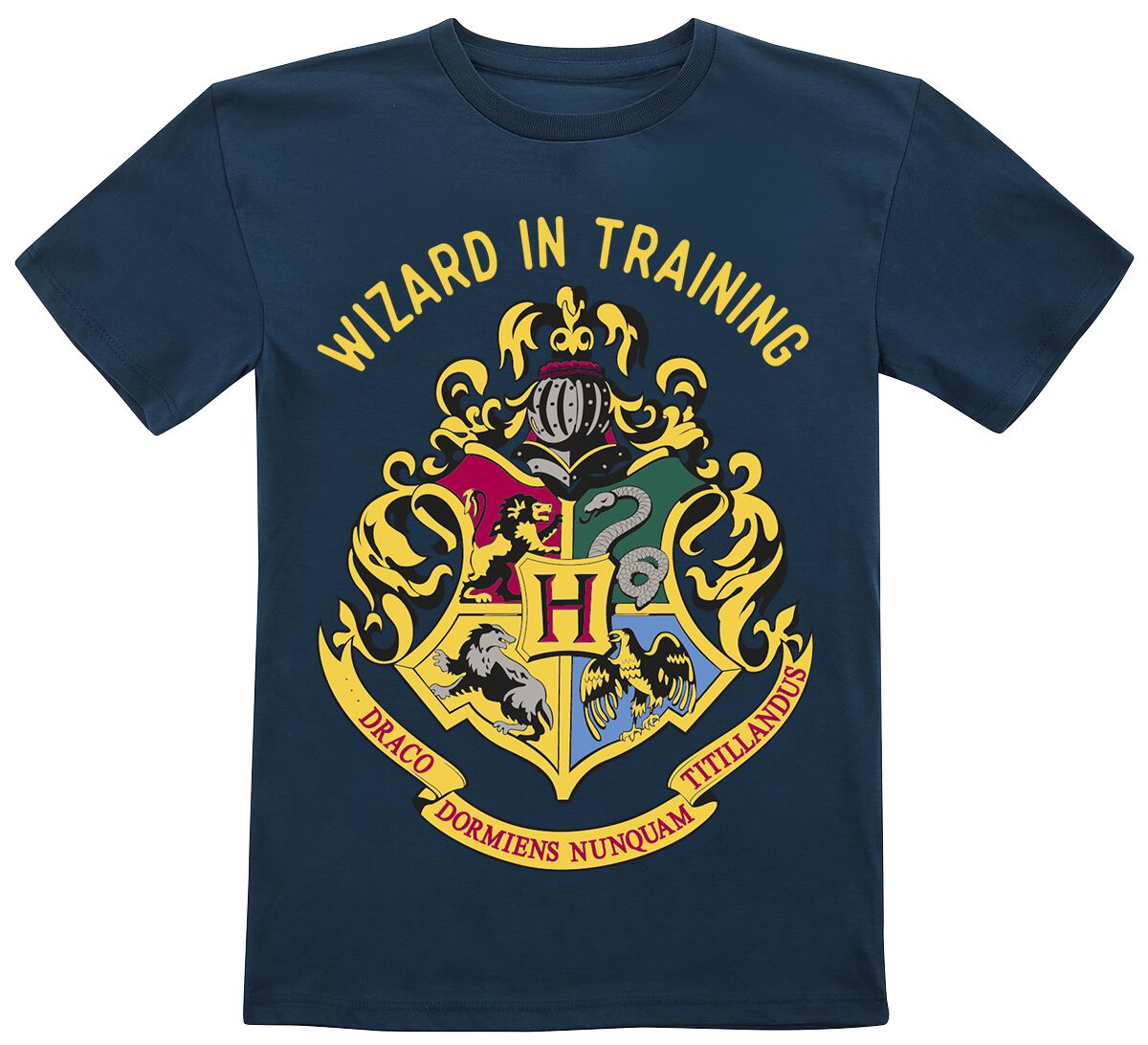 Harry Potter T-Shirt - Kids - Wizard In Training - 104 bis 164 - für Mädchen & Jungen - Größe 164 - dunkelblau  - EMP exklusives Merchandise!