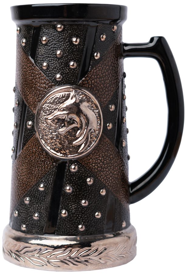 Image of Boccale birra Gaming di The Witcher - White Wolf beer mug - Unisex - multicolore