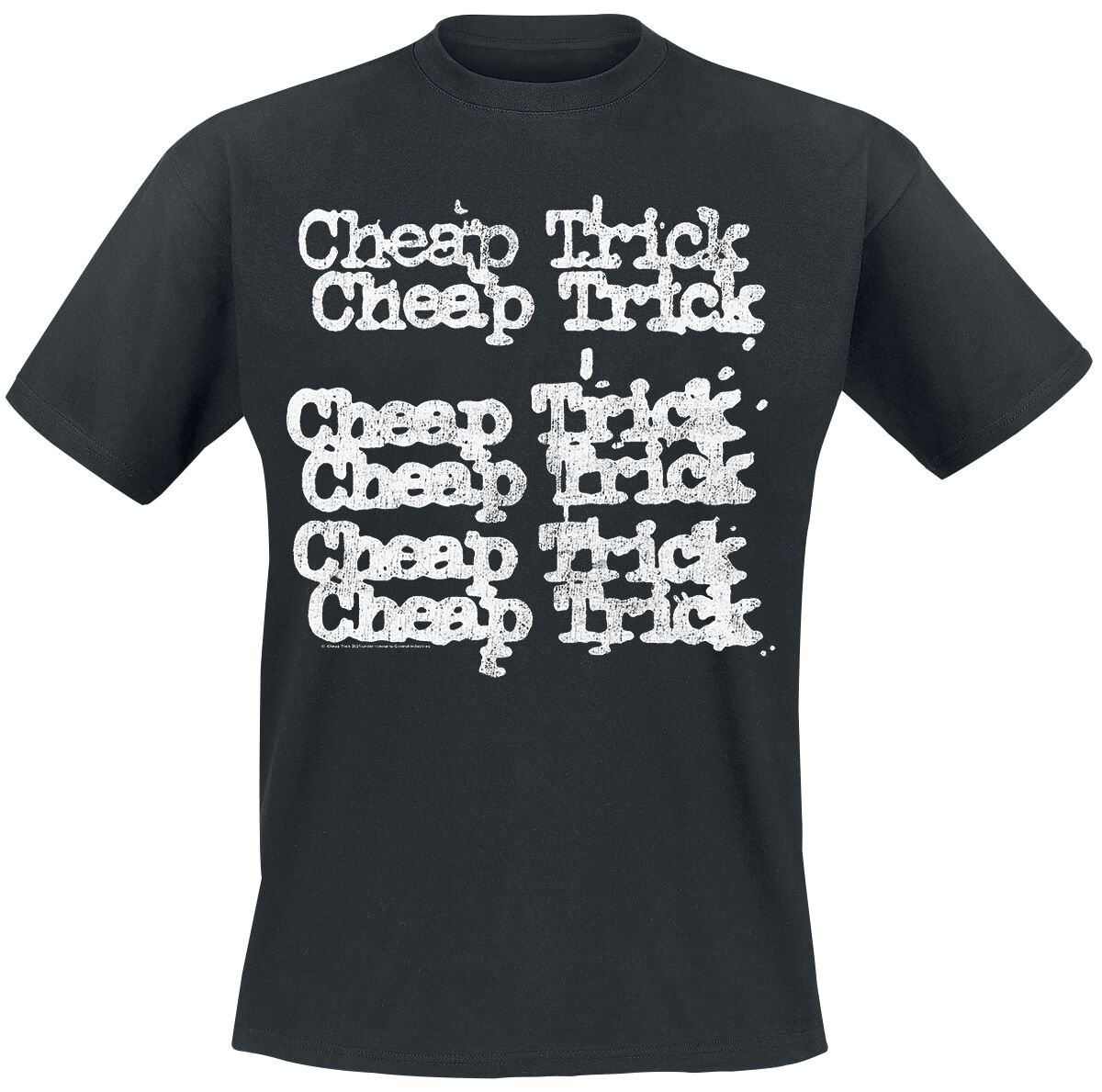 Image of Cheap Trick Vintage Logo T-Shirt schwarz
