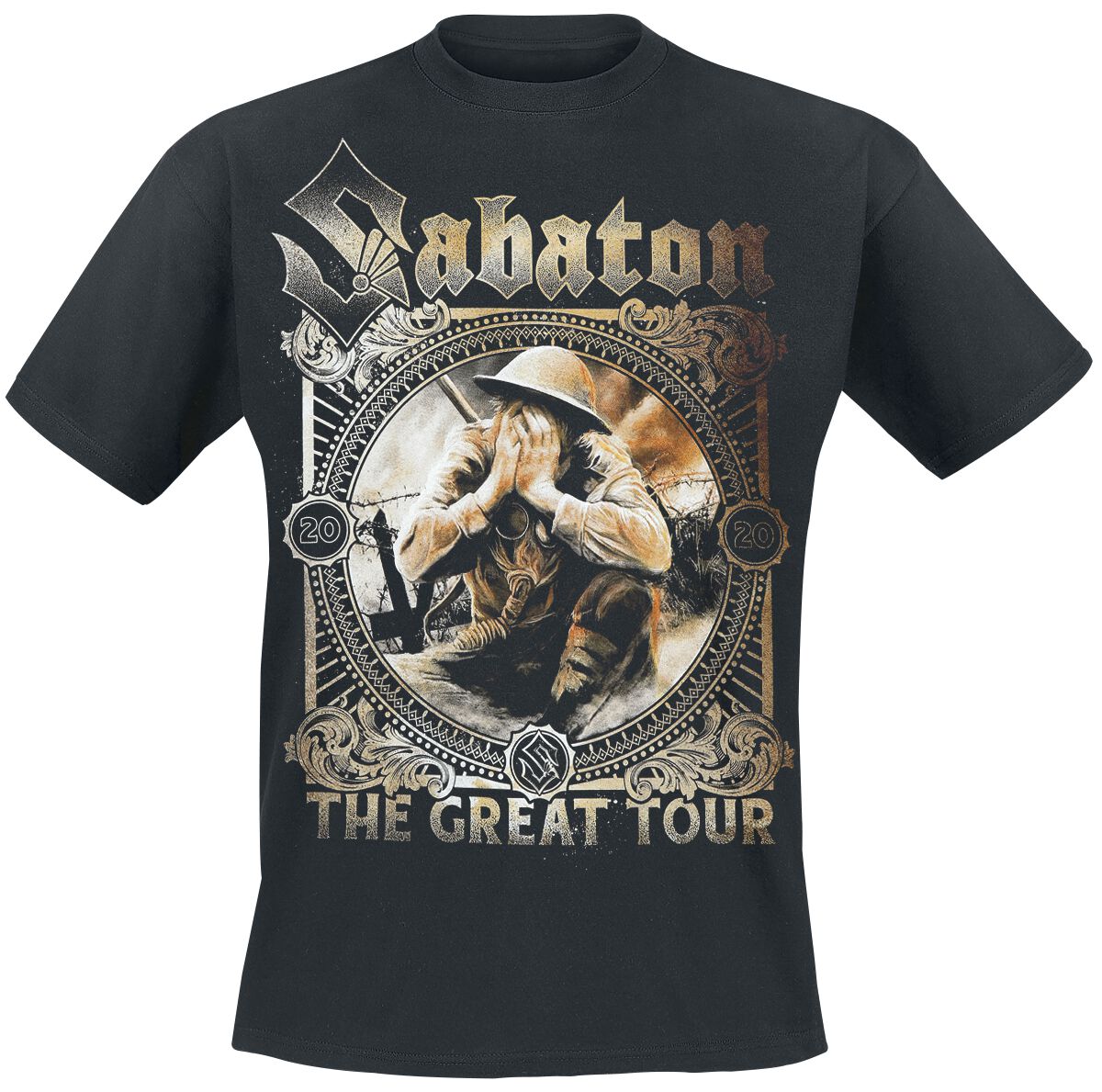 Image of Sabaton The Great Tour 2020 - Nordic Warlord T-Shirt schwarz