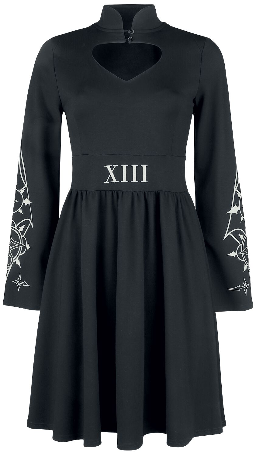 Kingdom Hearts Organisation 13 Medium-length dress black