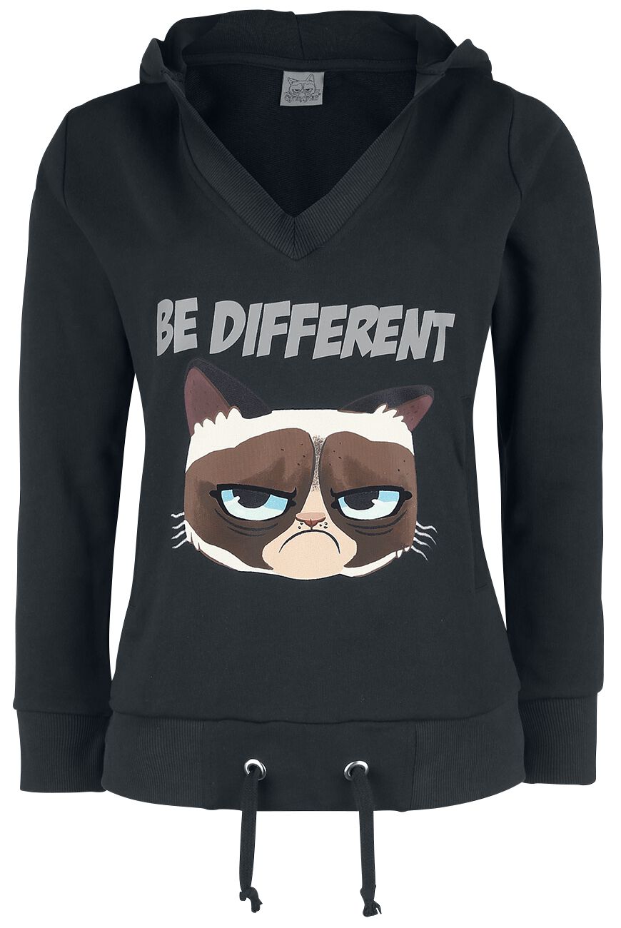 Grumpy Cat Be Different Hooded sweater black