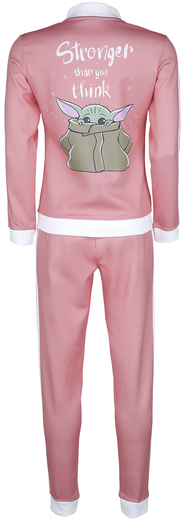 Star Wars The Mandalorian - Stronger Than You Think - Grogu Trainingsanzug rosa weiß