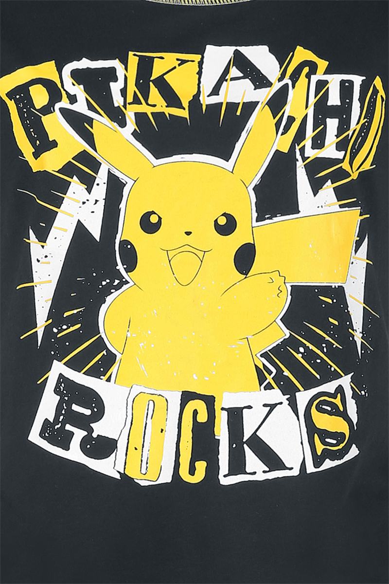 Pokémon Pikachu - Rocks Schlafanzug schwarz gelb