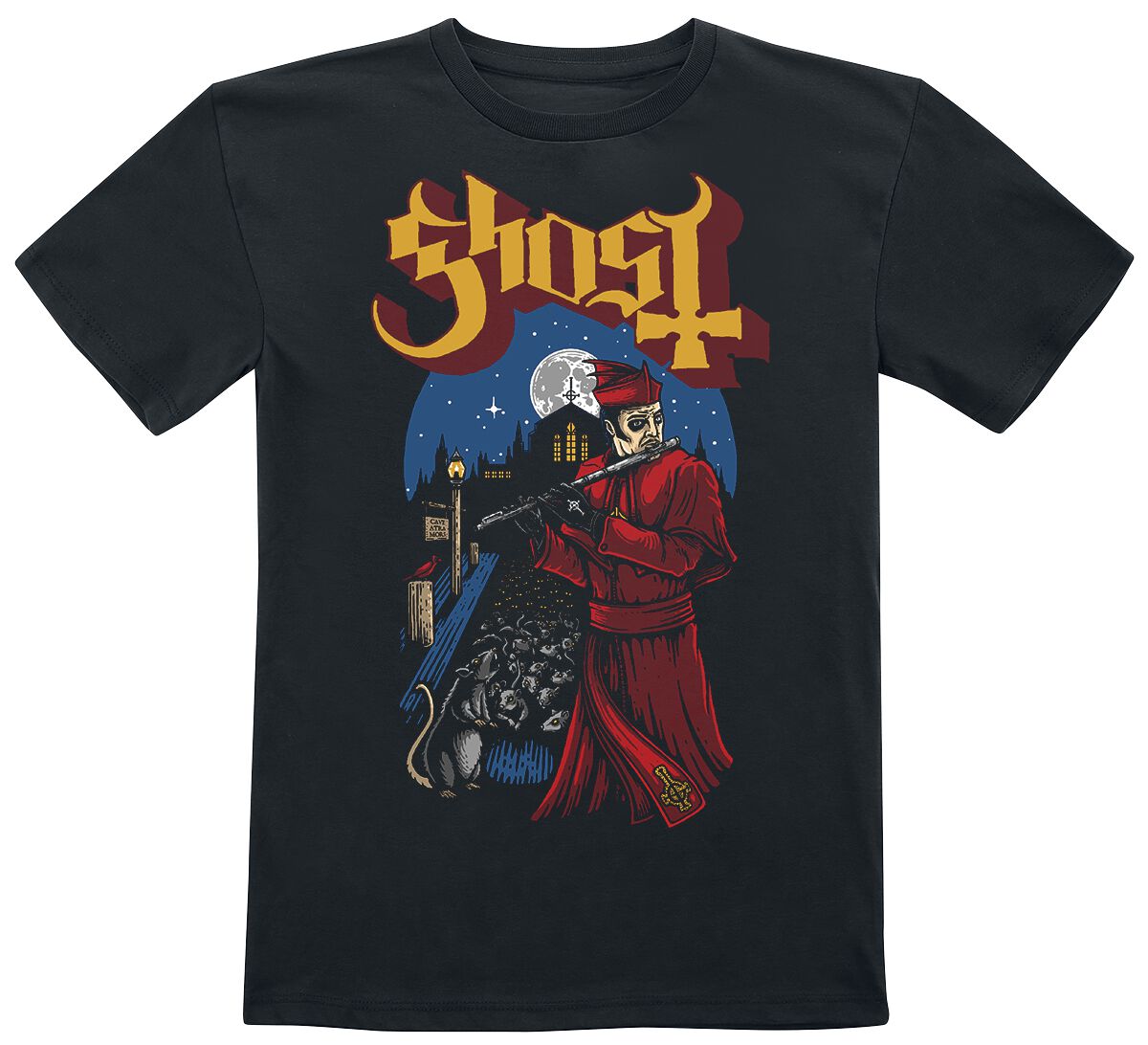 Image of Ghost Kids - Advancing Pied Piper Kinder-Shirt schwarz