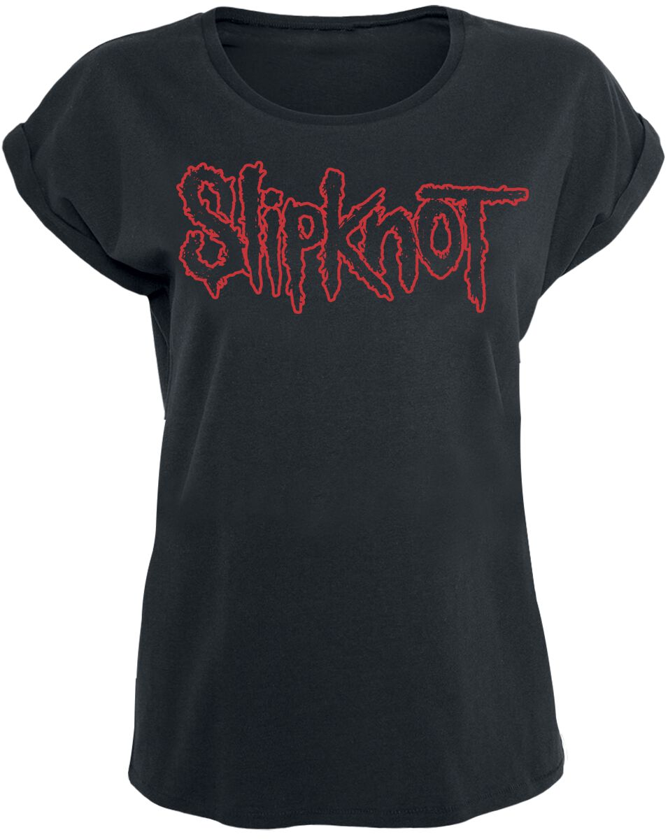 Slipknot T-Shirt - Logo - L bis XL - für Damen - Größe XL - schwarz  - Lizenziertes Merchandise!