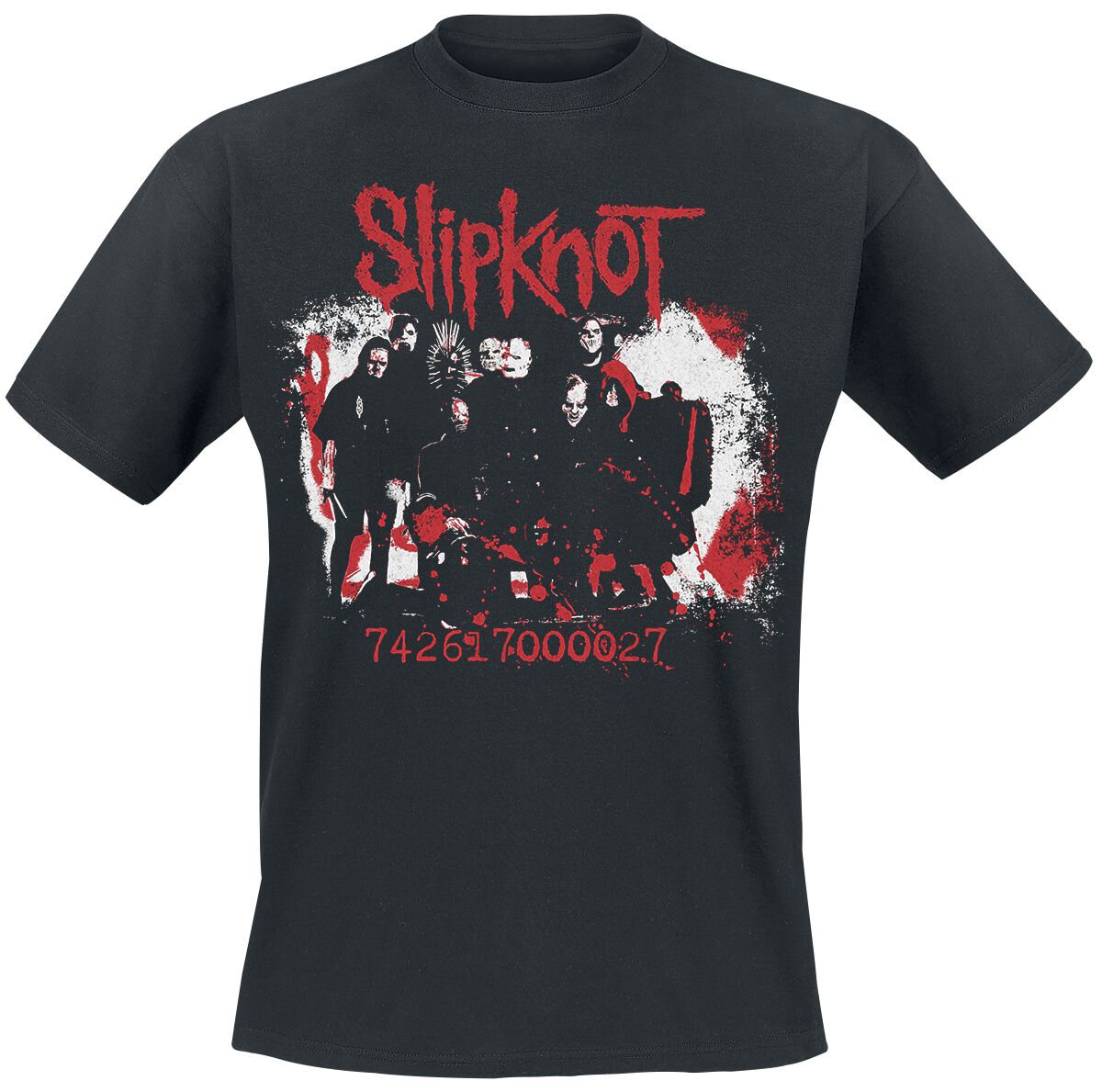 Slipknot Splatter Photo T-Shirt black
