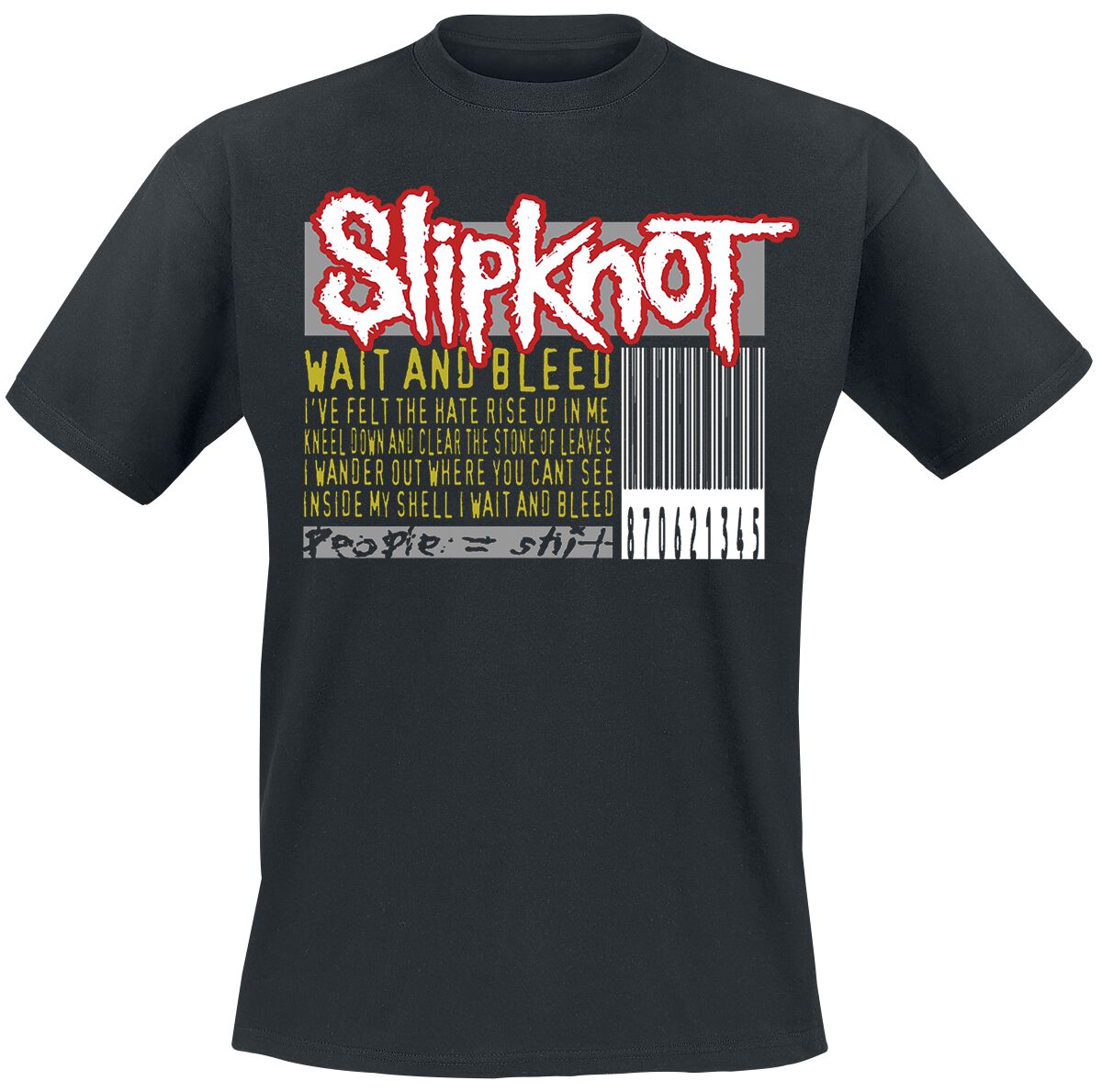Slipknot Wait & Bleed Barcode T-Shirt black