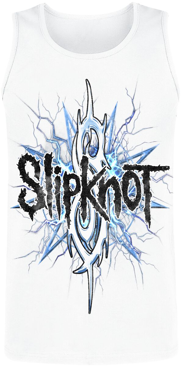 Slipknot Electric Blue Tanktop white