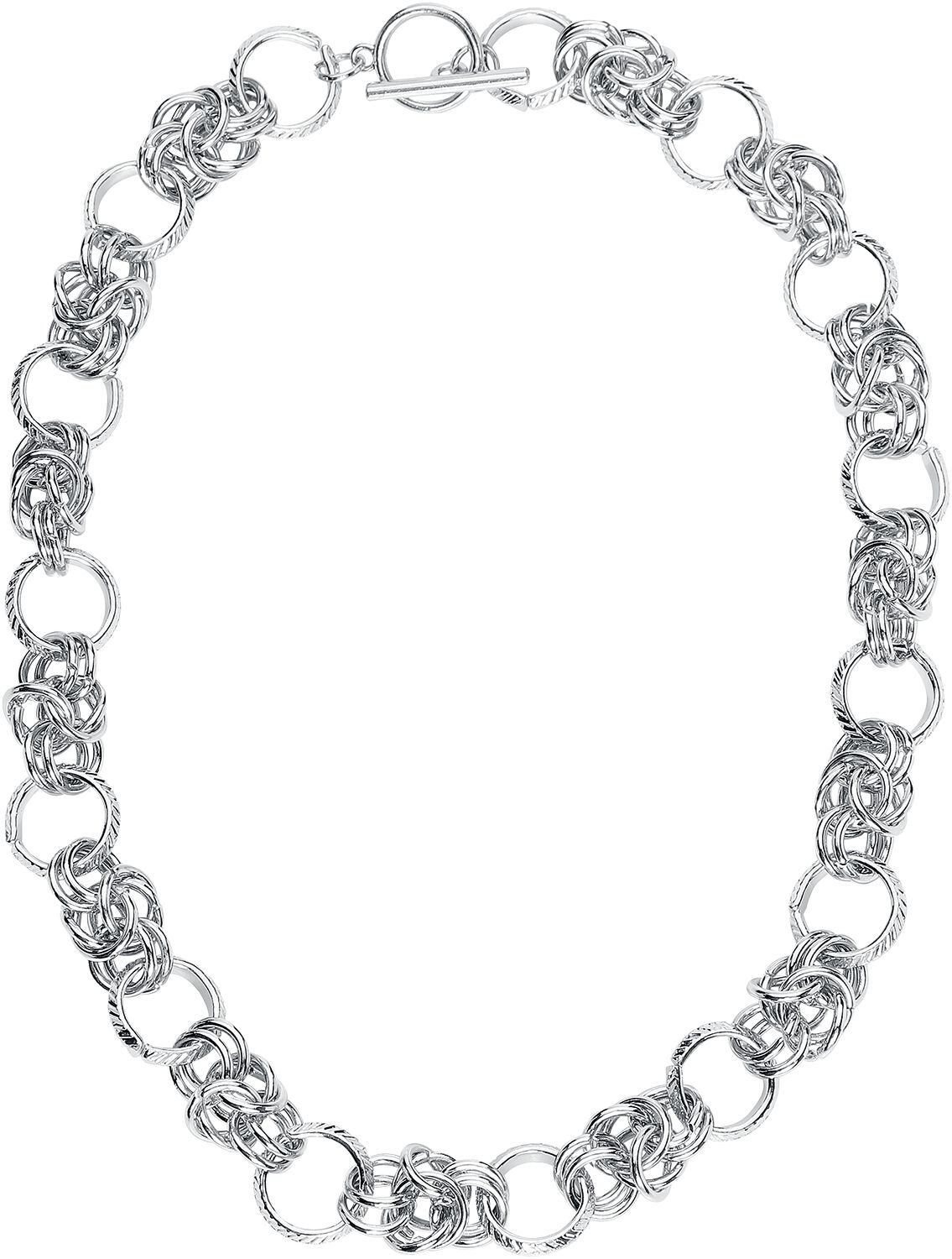 Image of Urban Classics Multiring Necklace Halskette silberfarben