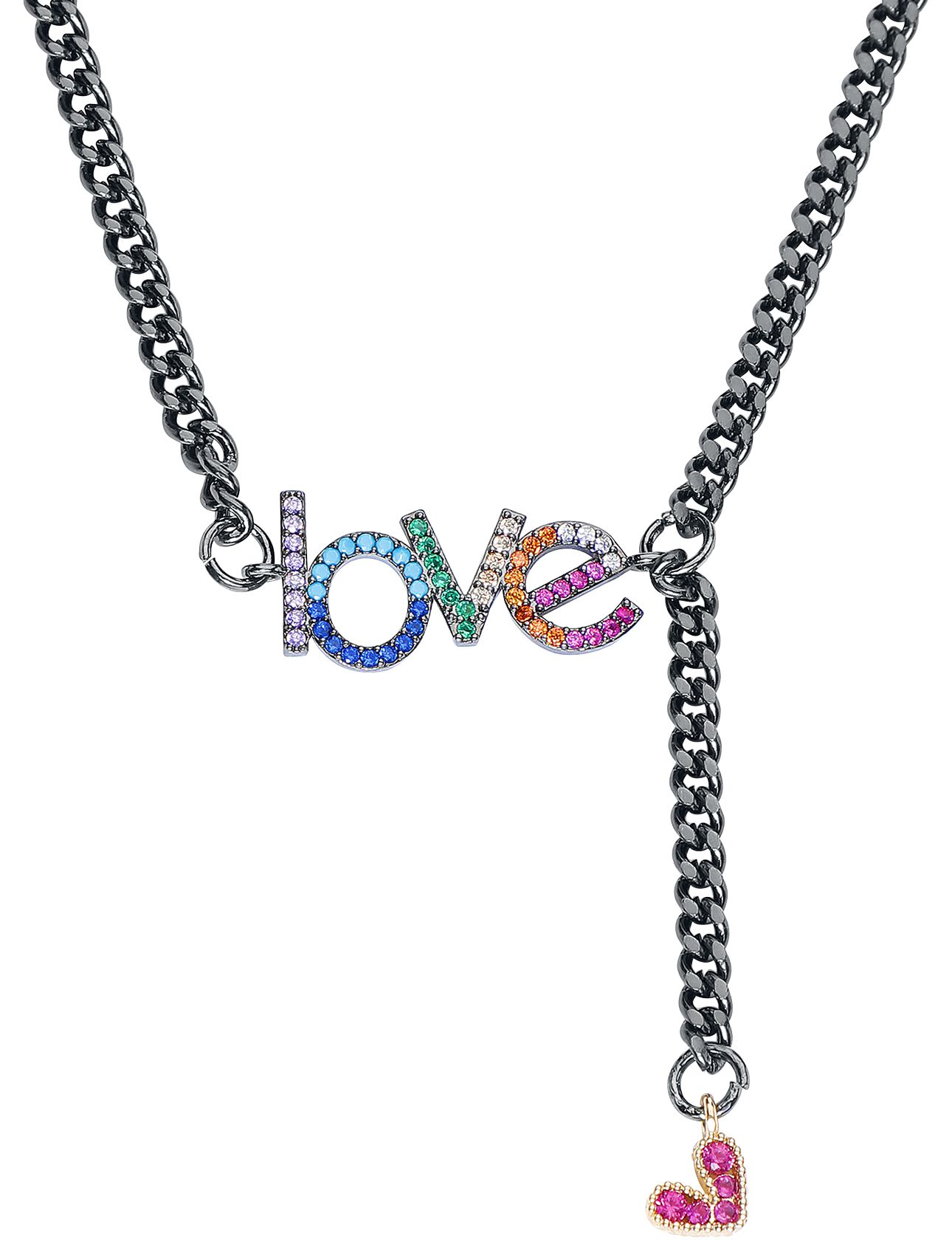 Image of Urban Classics Love Necklace Halskette silberfarben