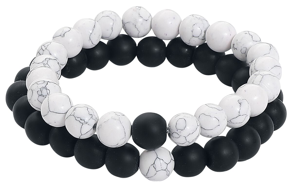 Bracelet de etNox - Turquoise - pour Femme - noir/blanc