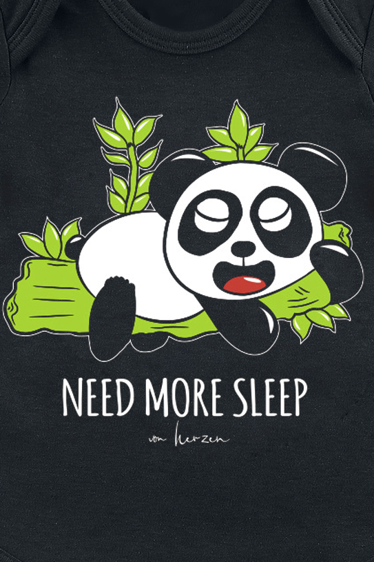 Tierisch Kids - Need More Sleep Body schwarz