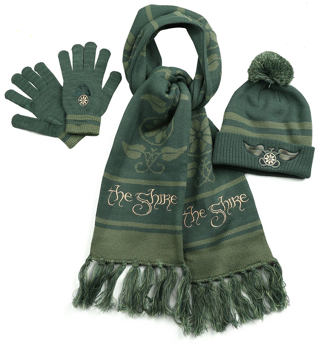 Der Herr der Ringe Schal - The Shire - für Damen - dunkelgrün  - EMP exklusives Merchandise!