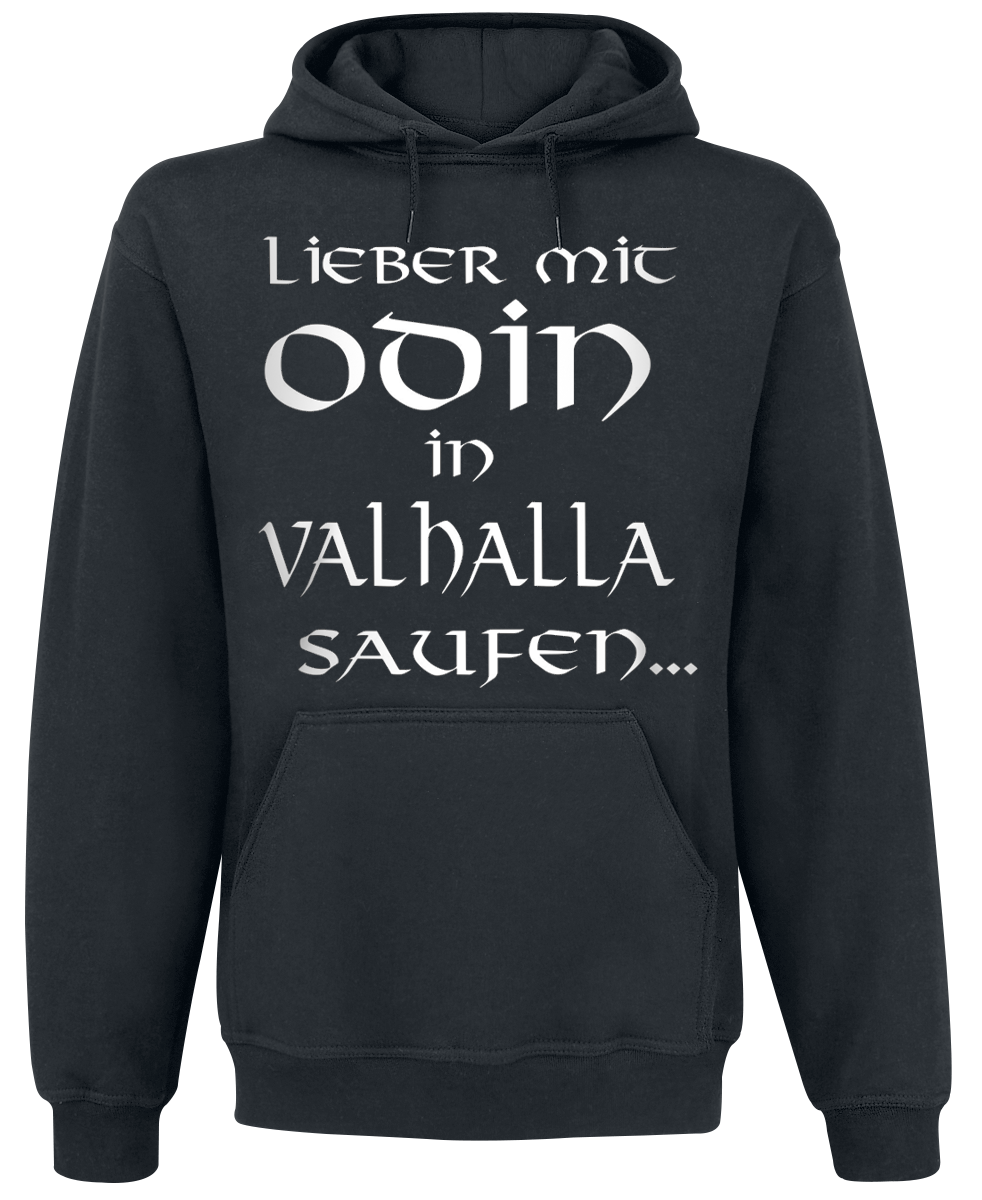 Sprüche - Odin in Valhalla - Kapuzenpullover - schwarz
