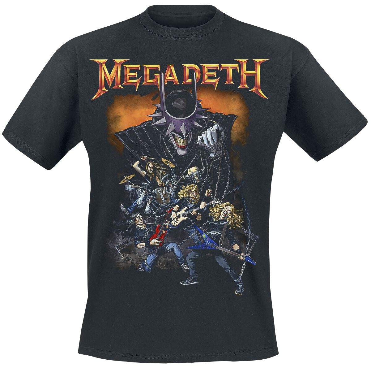 Megadeth Megadeth Dark Nights Death Metal – DC T-Shirt black