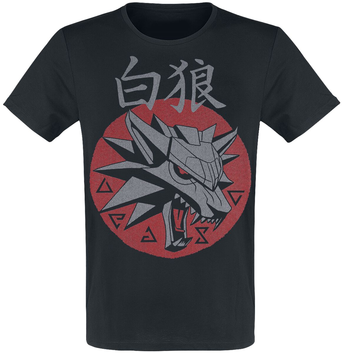 The Witcher - Gaming T-Shirt - School Of The Wolf - S bis XXL - für Männer - Größe S - schwarz