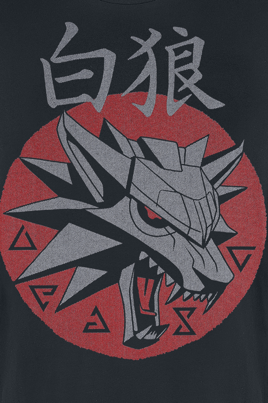 The Witcher - Gaming T-Shirt - School Of The Wolf - S bis L - für Männer - Größe L - schwarz