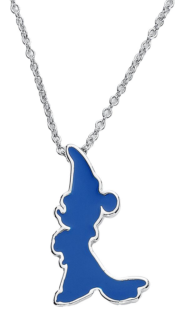 Mickey Mouse Fantasia - Sorcerer's Apprentice Mickey Enamel Silhouette Necklace Necklace silver coloured