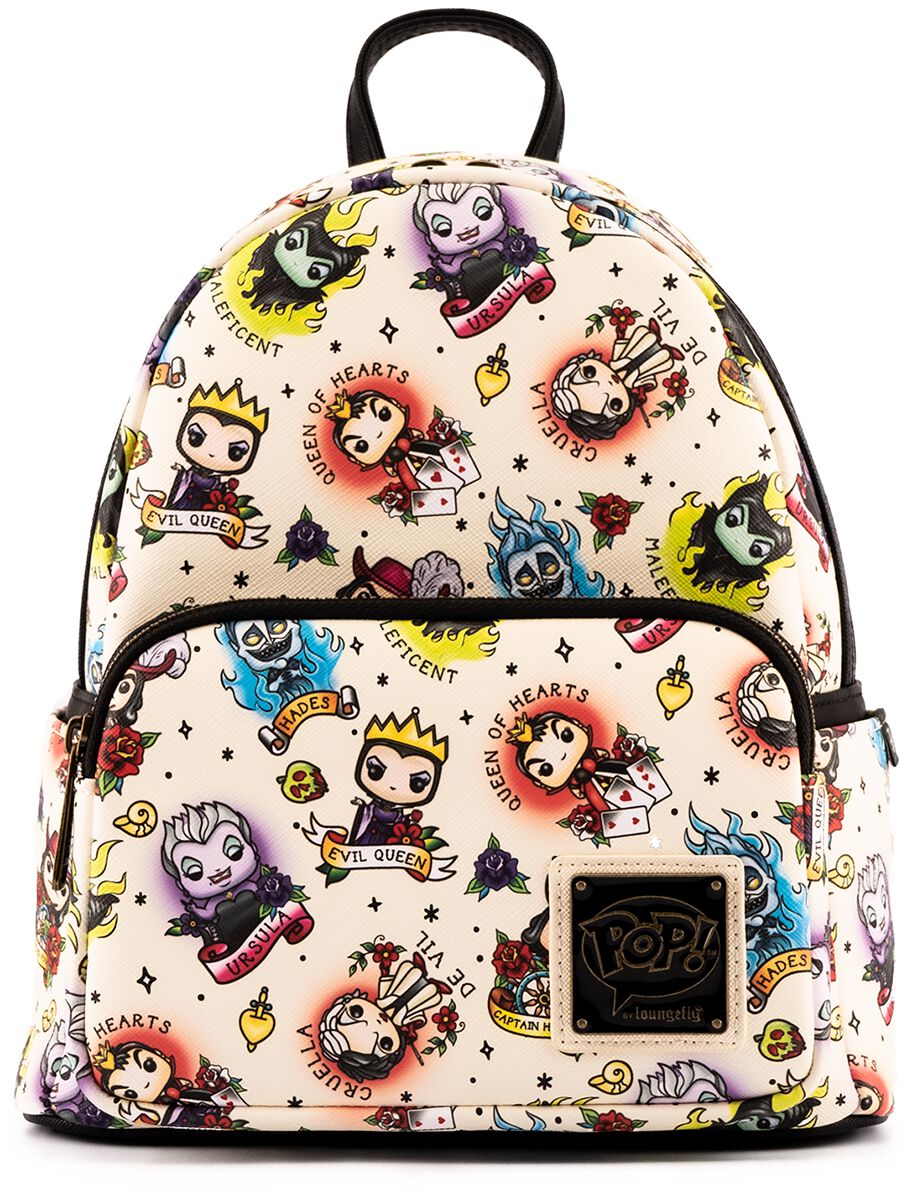 Disney Villains Loungefly - Pop! by Loungefly - Tattoo AOP Mini backpacks multicolor