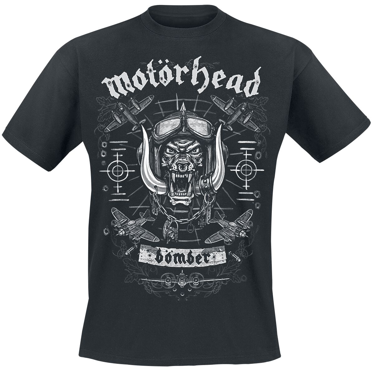 Motörhead T-Shirt - Bomber Planes - S bis XXL - für Männer - Größe S - schwarz  - Lizenziertes Merchandise!