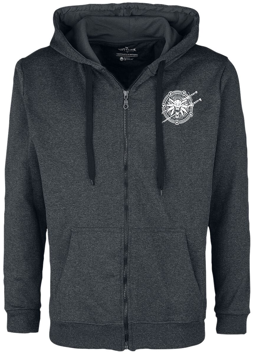 The Witcher Supernatural Hooded zip grey