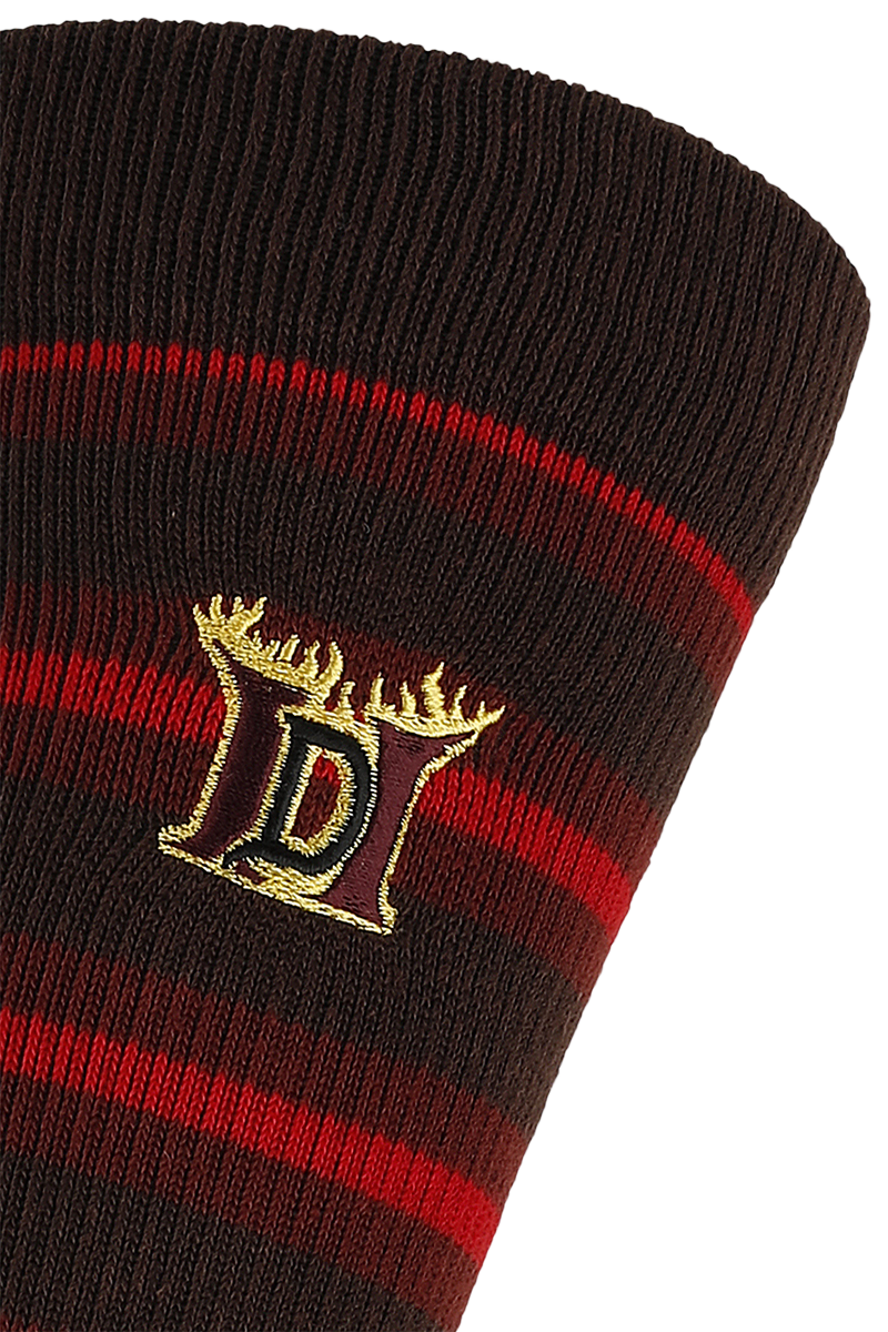 Diablo (Blizzard) 2 - Resurrection - Logo Socken rot - 50.04% Rabatt