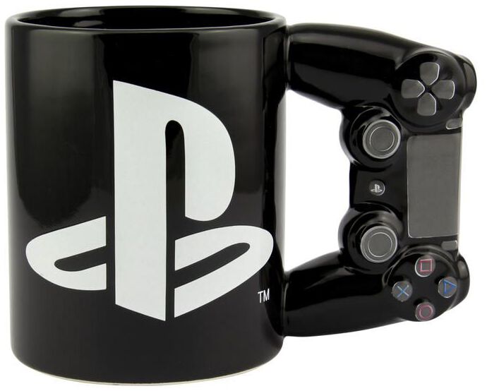 Mug Gaming de Playstation - PlayStation 4 - Mug Manette - pour Unisexe - noir/blanc