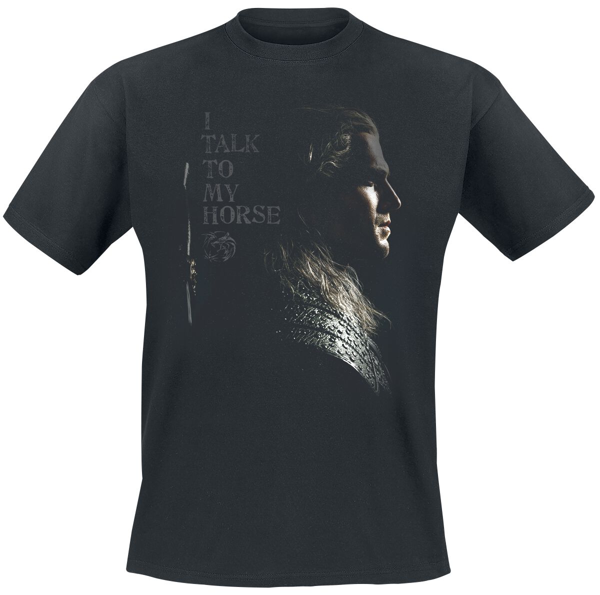 The Witcher I Talk To My Horse T-Shirt black