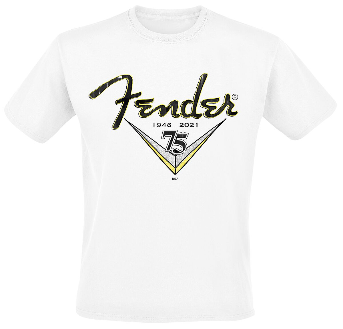 T-Shirt Manches courtes de Fender - Scribble Men - S à XL - pour Homme - blanc
