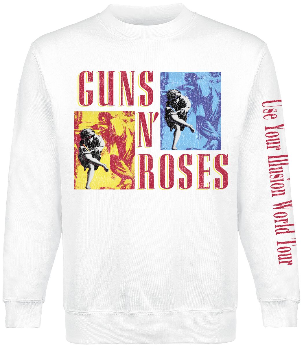 Image of Guns N' Roses Use Your Illusion World Tour Sweat-Shirt weiß