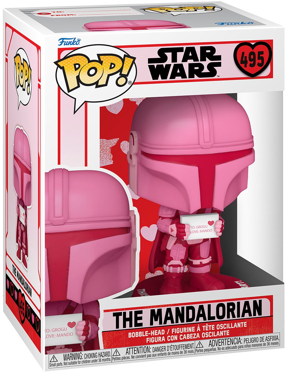 Star Wars The Mandalorian (Valentine's Day) Vinyl Figure 495 Funko Pop! multicolor