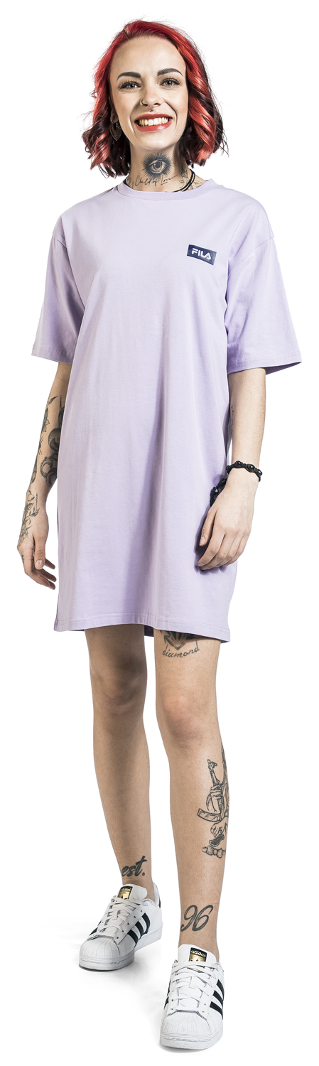 Fila Barletta loose Tee Dress Kurzes Kleid flieder