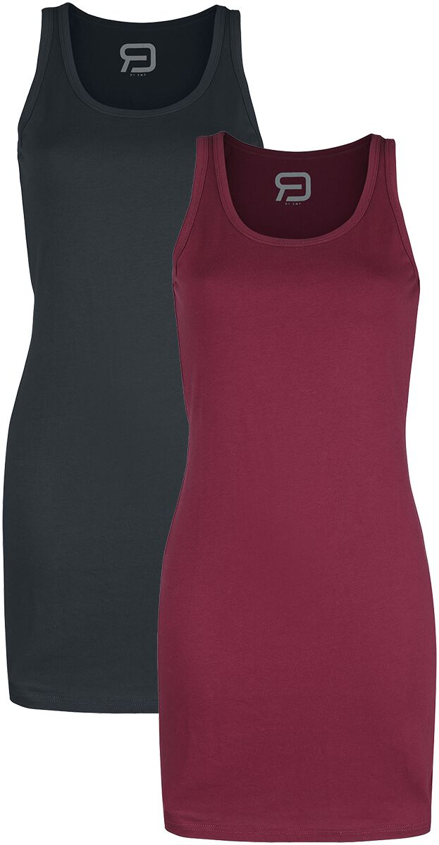 Kurzes Kleid für Damen  schwarz/rot Doppelpack Kleider von RED by EMP