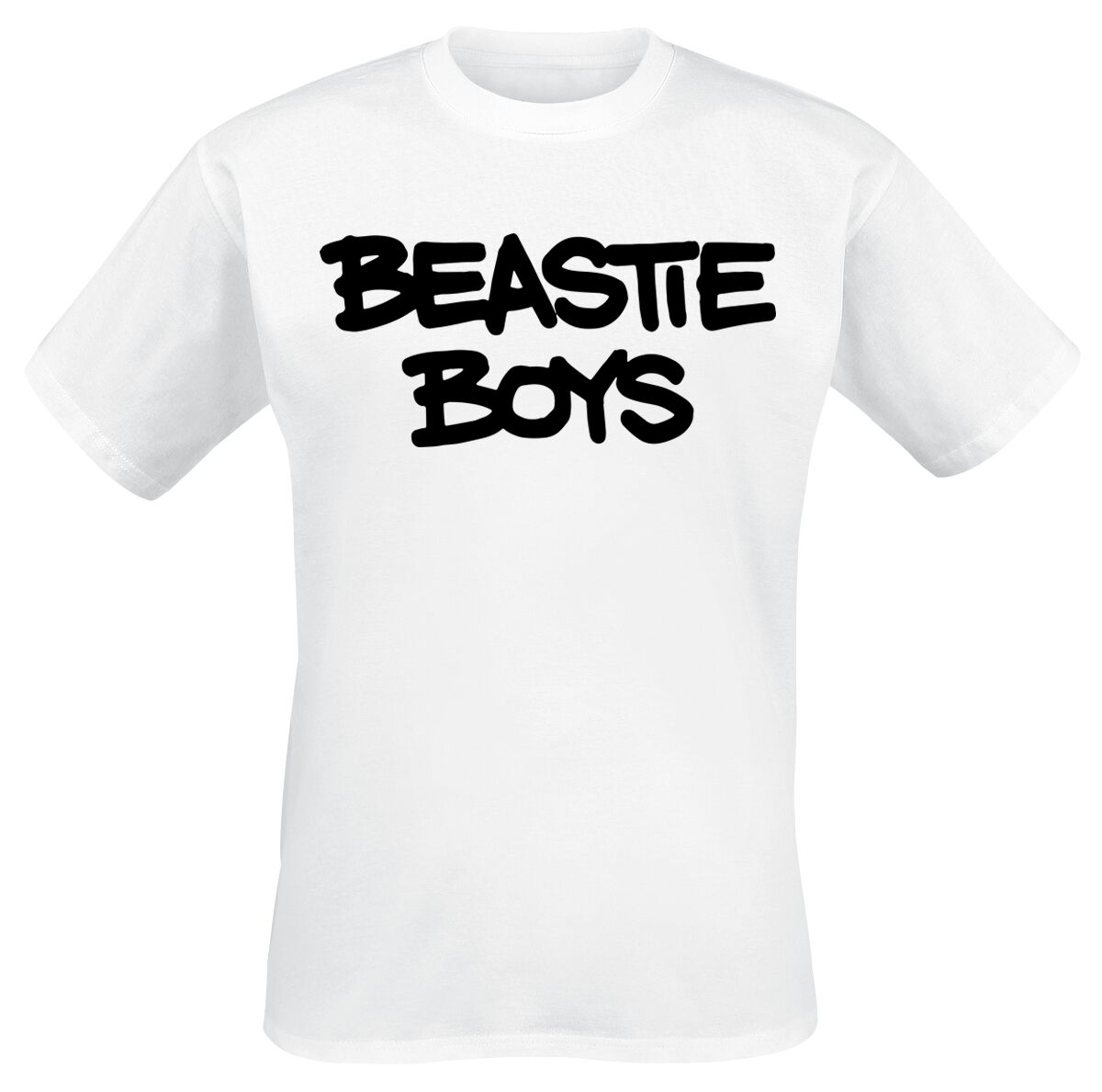 Beastie Boys T-Shirt - Marker Logo - S bis XXL - für Männer - Größe S - weiß  - Lizenziertes Merchandise!