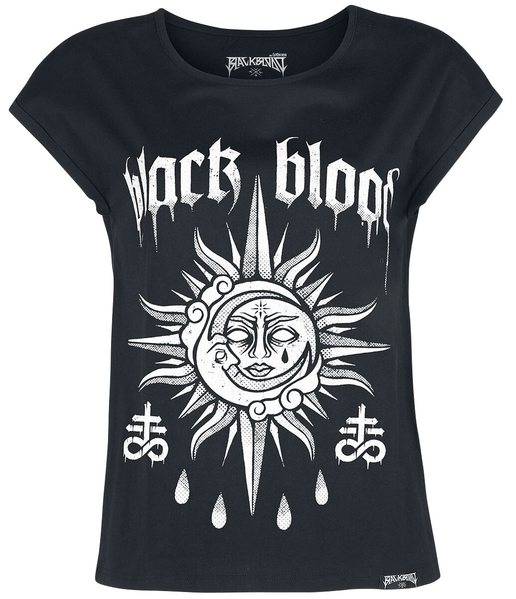 Gothicana by EMP T-shirt with Sun and Moon Print T-Shirt black
