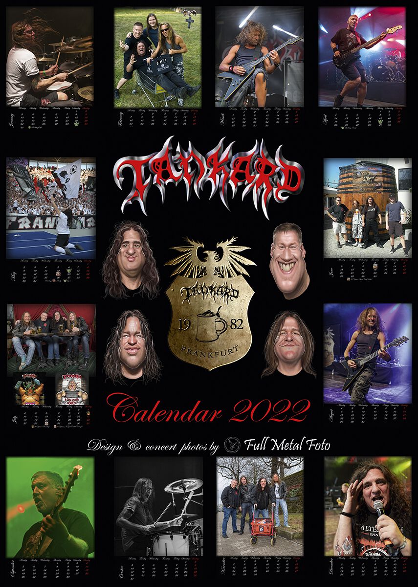 Image of Tankard Official Calendar 2022 Wandkalender multicolor