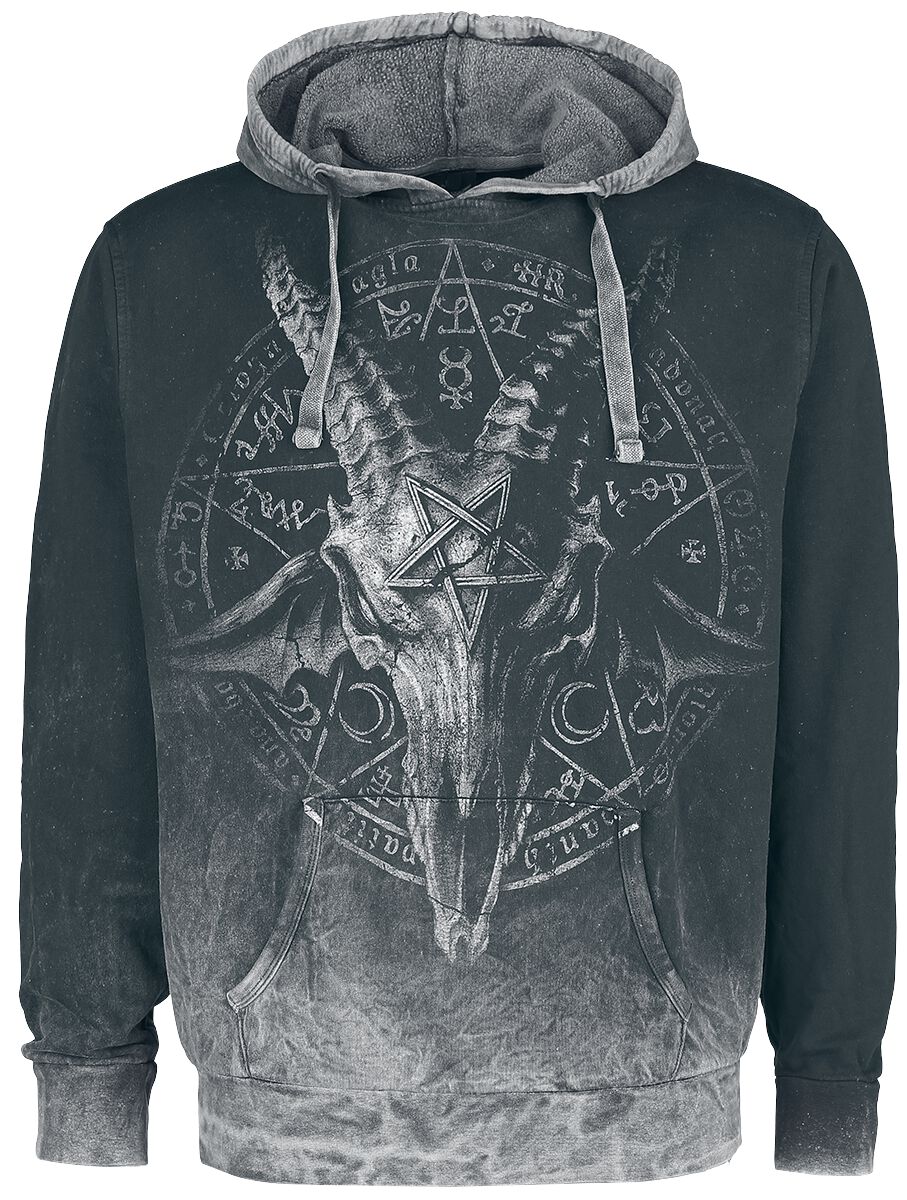 Alchemy England Circle Goat Hooded sweater grey