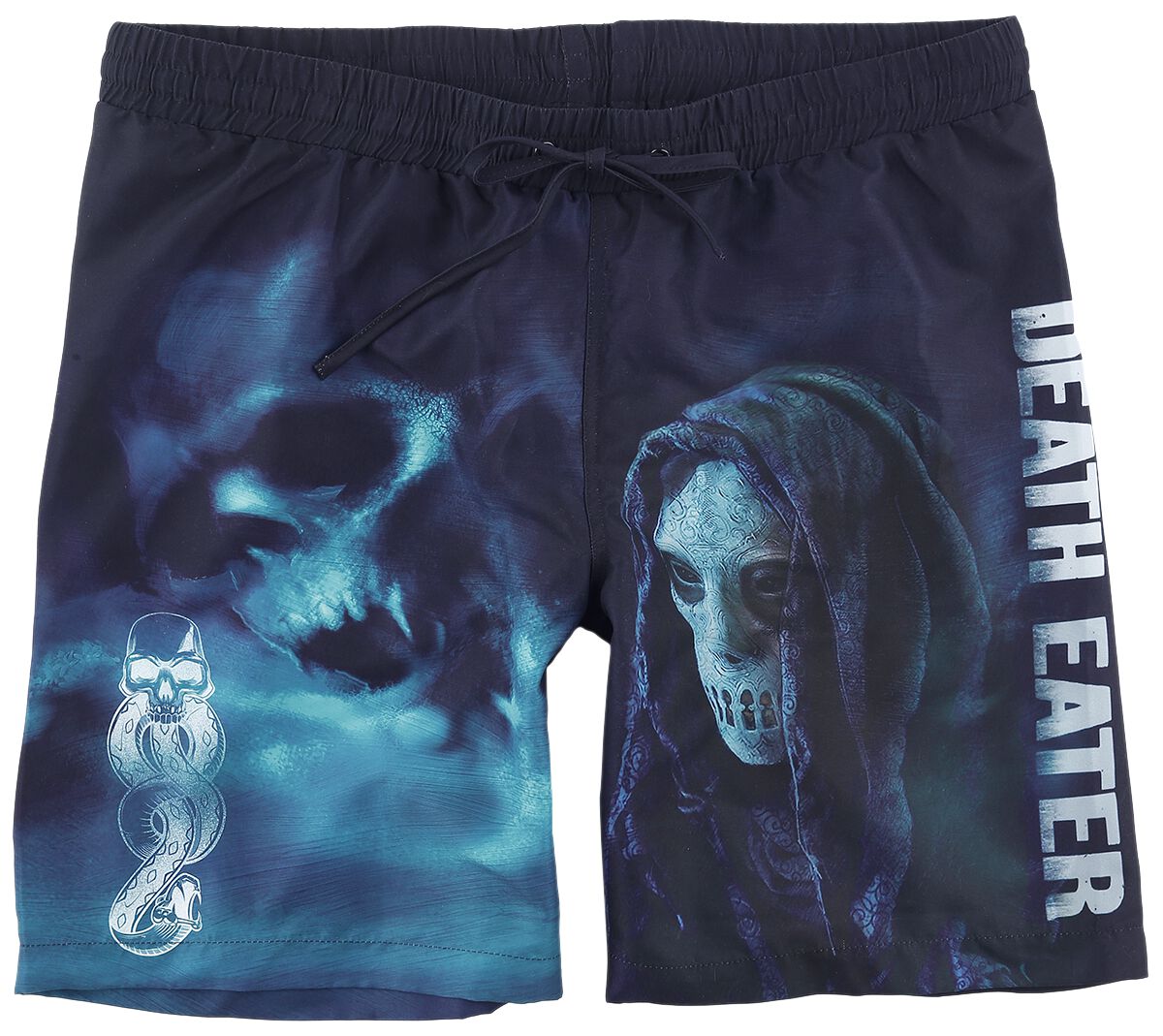 Harry Potter Badeshort - Death Eater - S bis L - für Männer - Größe S - schwarz  - EMP exklusives Merchandise!