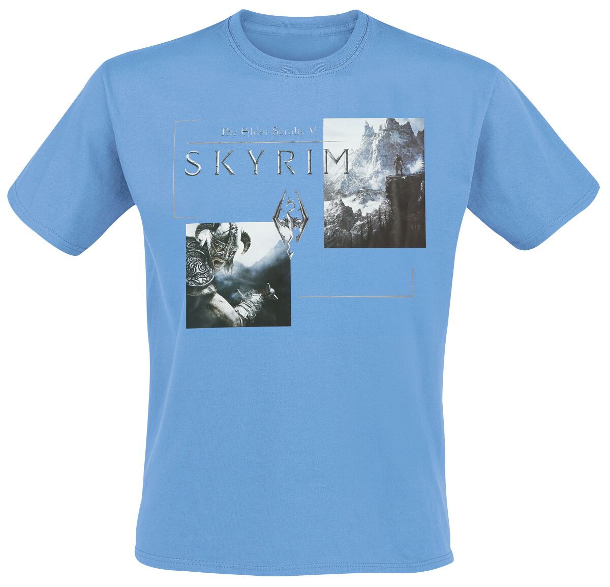 The Elder Scrolls Skyrim T-Shirt blau – 56.55% Rabatt
