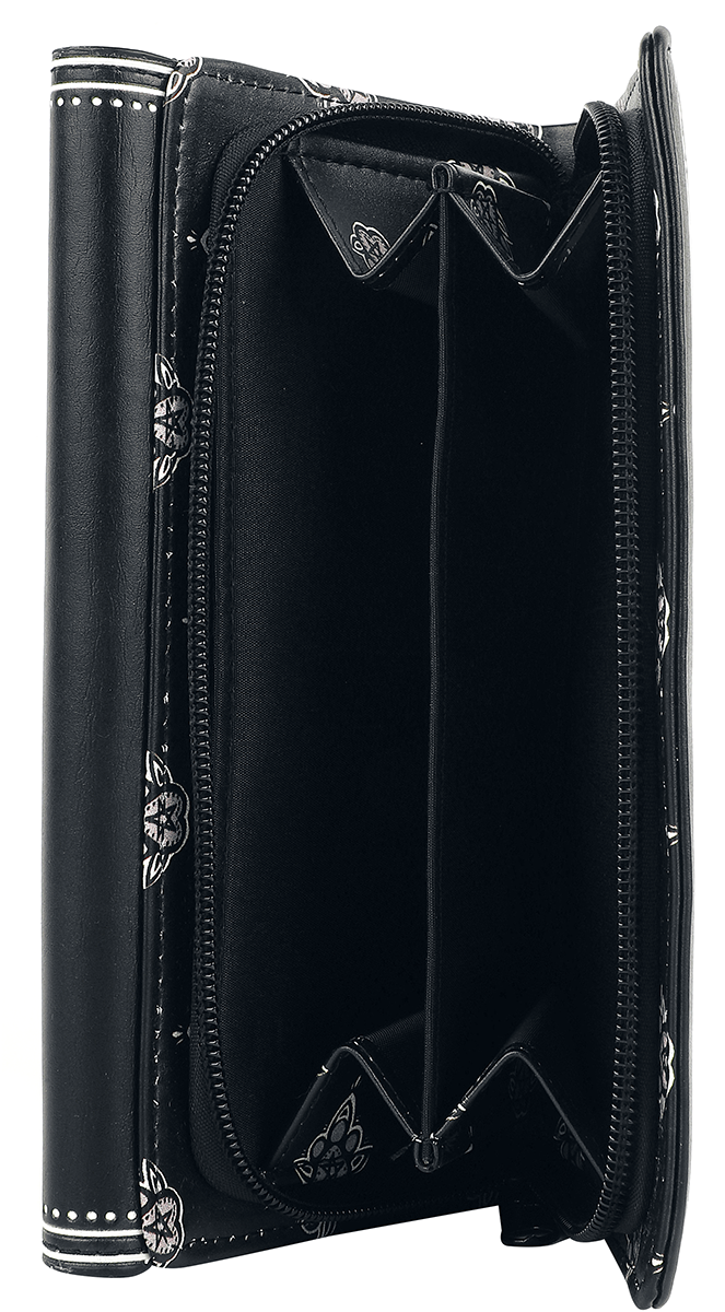 Nemesis Now Pawzuph Geldbörse schwarz weiß